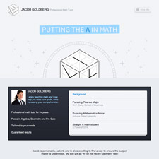 portfolio, jacob goldberg, math tutor, website, pixl, jeremy goldberg